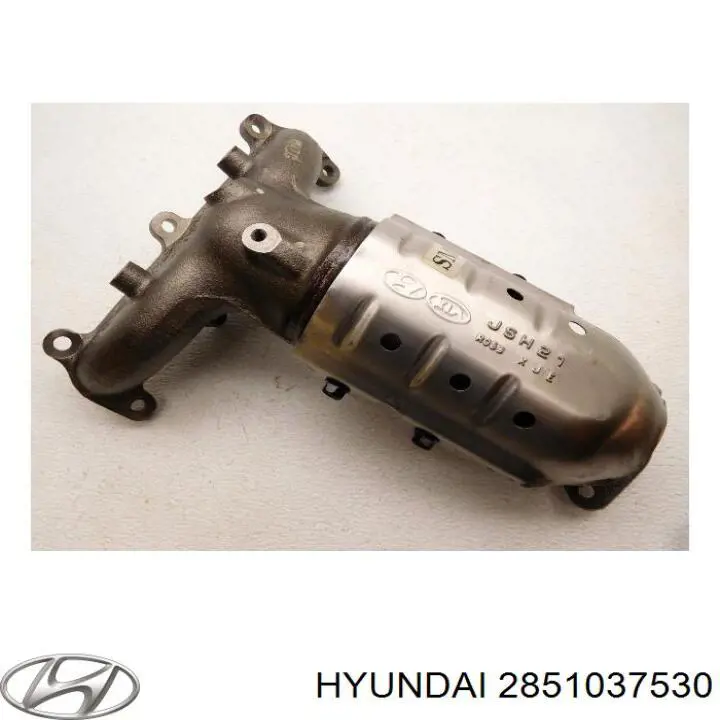 2851037530 Hyundai/Kia Конвертор-катализатор, левый