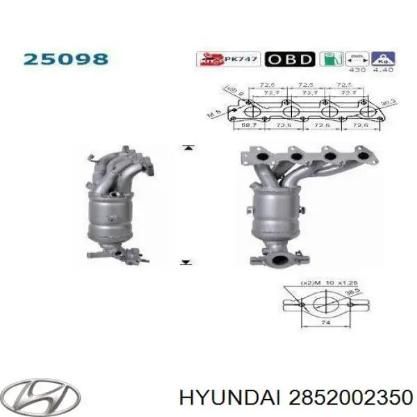  2852002350 Hyundai/Kia