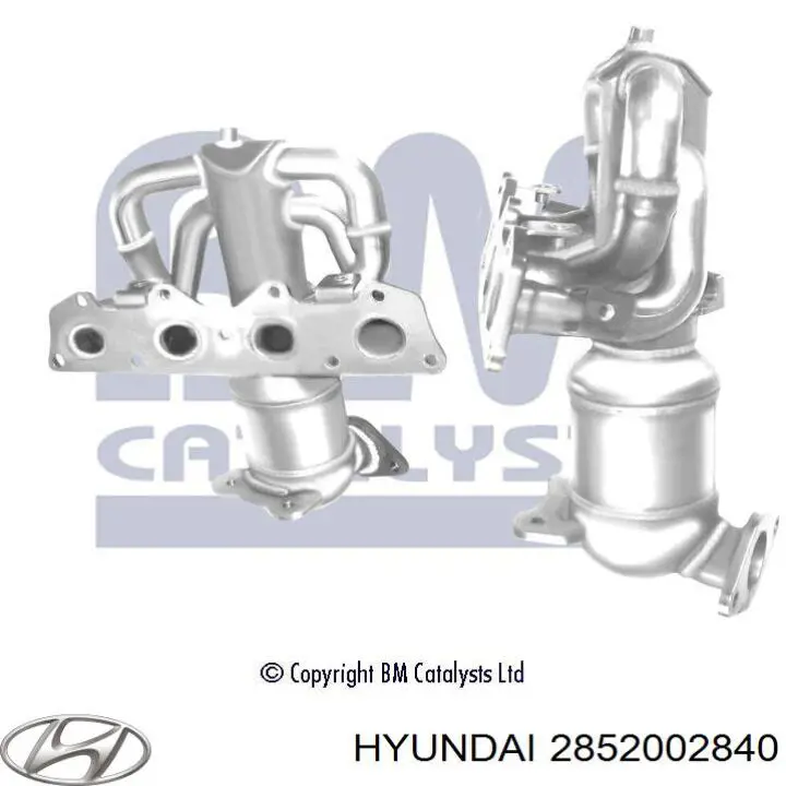 Купить 2852002840 Hyundai/Kia Преобразователь отработавших газов