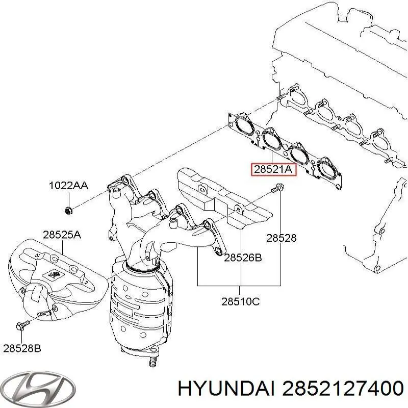 Купить P1MA041 Parts-Mall Прокладка коллектора