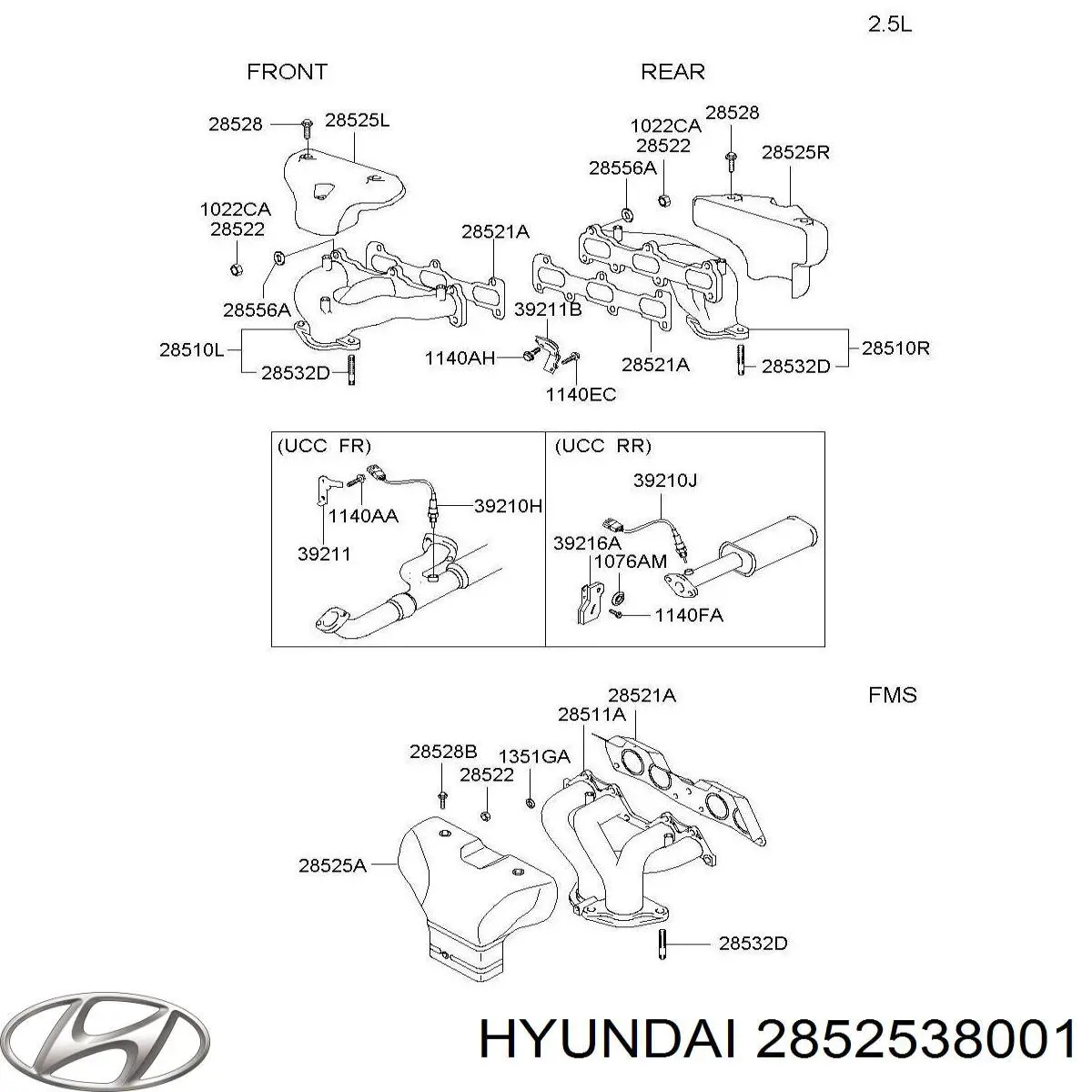  Hyundai/Kia 2852538001 цена, от 31.56 USD