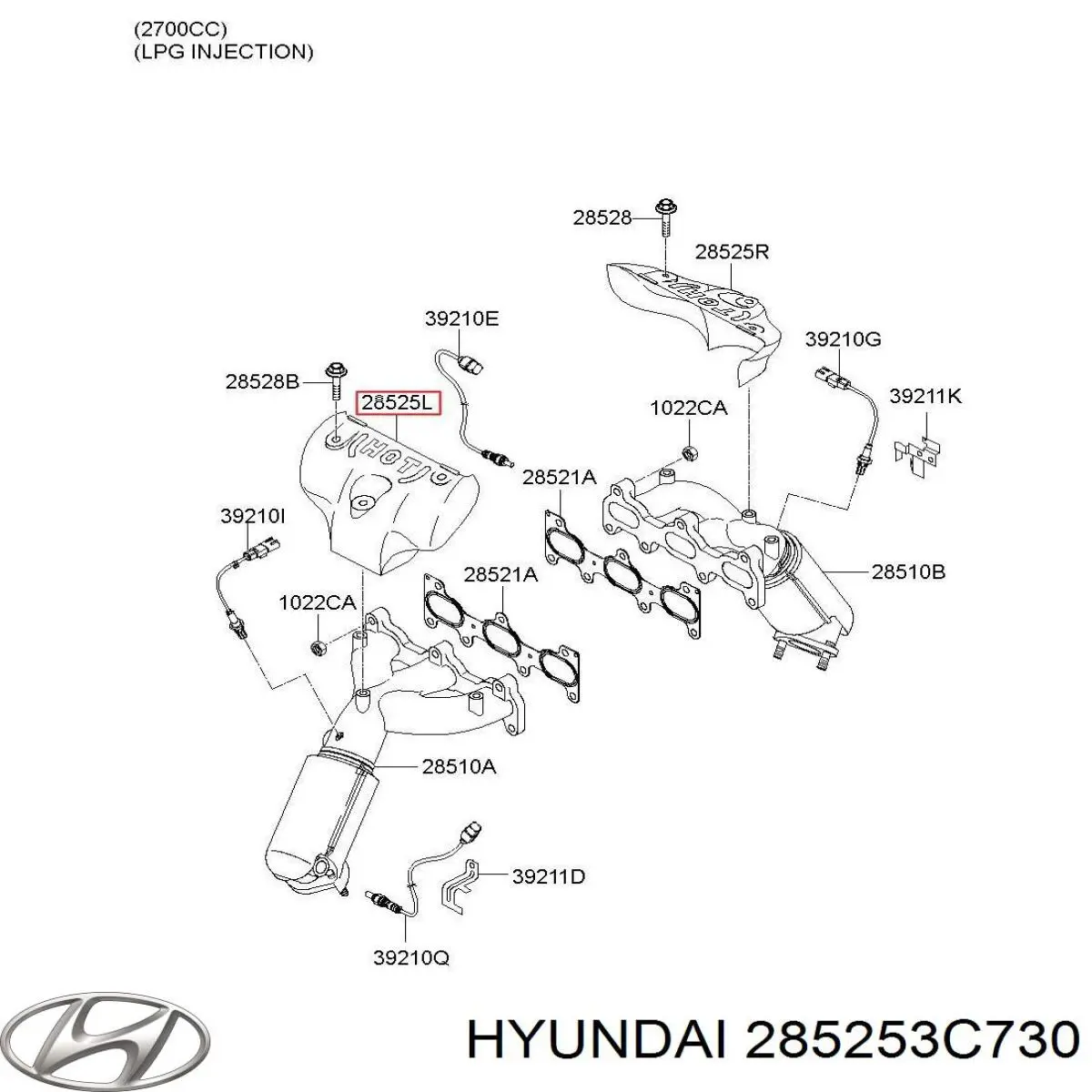 Купить 285253C730 Hyundai/Kia 