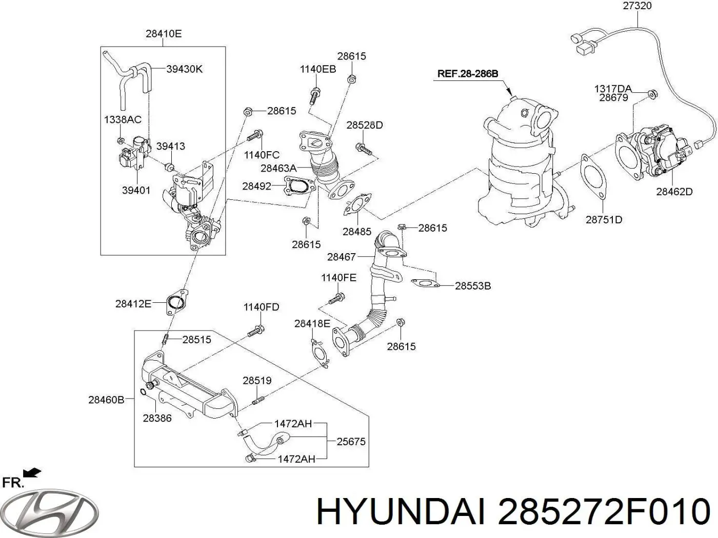 Купить 285272F010 Hyundai/Kia 