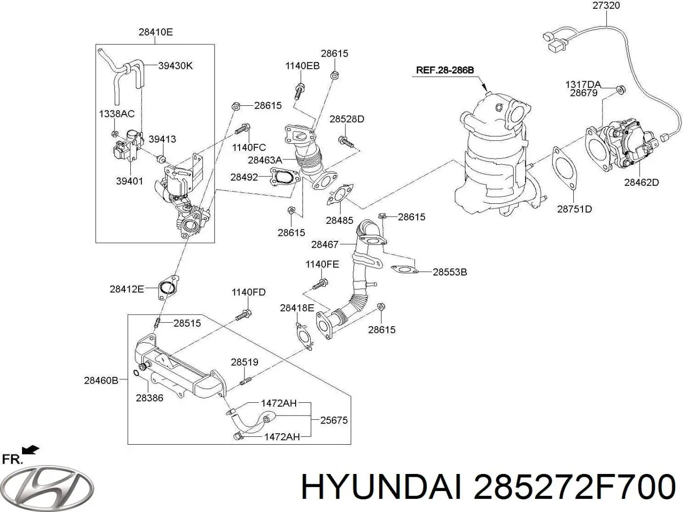  285272F700 Hyundai/Kia