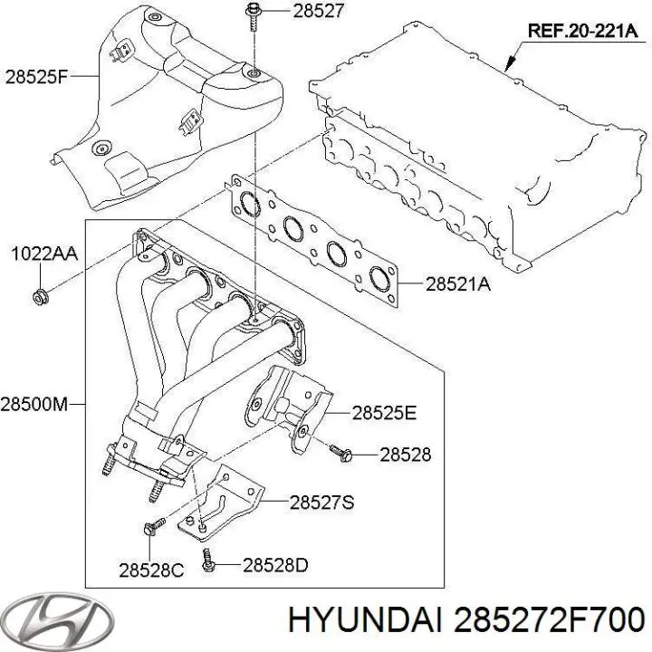 Купить 285272F700 Hyundai/Kia 