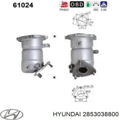 HY6016T Polcar Конвертор-катализатор