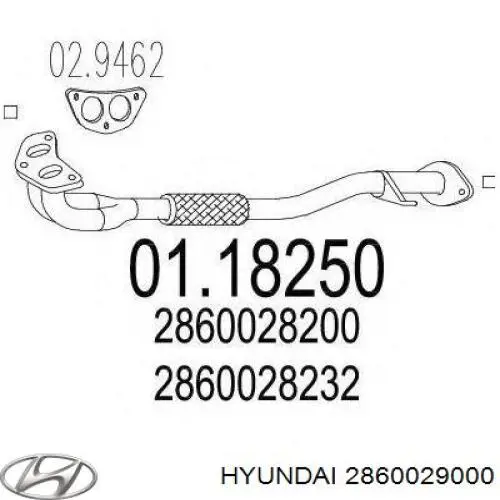 Купить BM50016 BM Catalysts Передняя часть глушителя