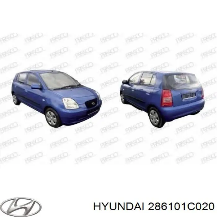 Купить 286101C020 Hyundai/Kia Передняя часть глушителя