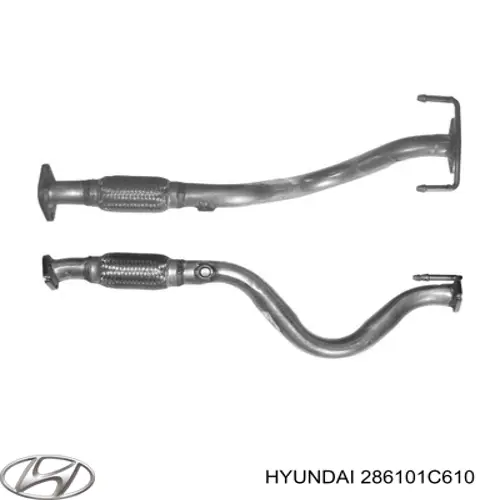 Глушитель, передняя часть Hyundai/Kia 286101C610 цена, от 75.40 USD