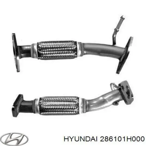 286101H000 Hyundai/Kia труба выхлопная, от катализатора до глушителя