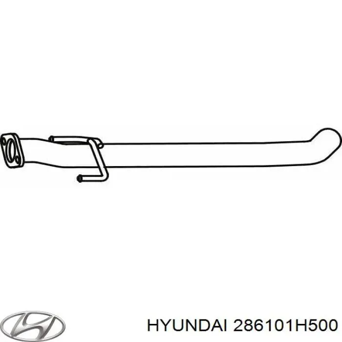 Купить 286101H500 Hyundai/Kia Передняя часть глушителя