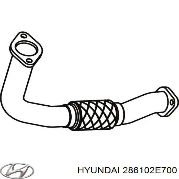 Передняя часть глушителя 286102E700 Hyundai/Kia