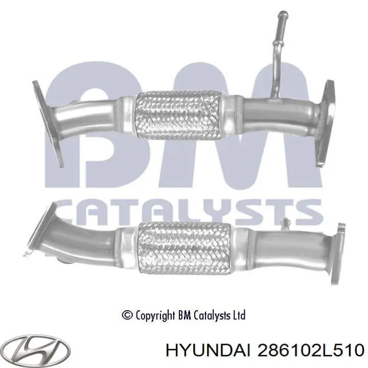 Купить 286102L510 Hyundai/Kia Приёмная труба