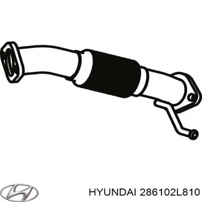 Приёмная труба 286102L810 Hyundai/Kia