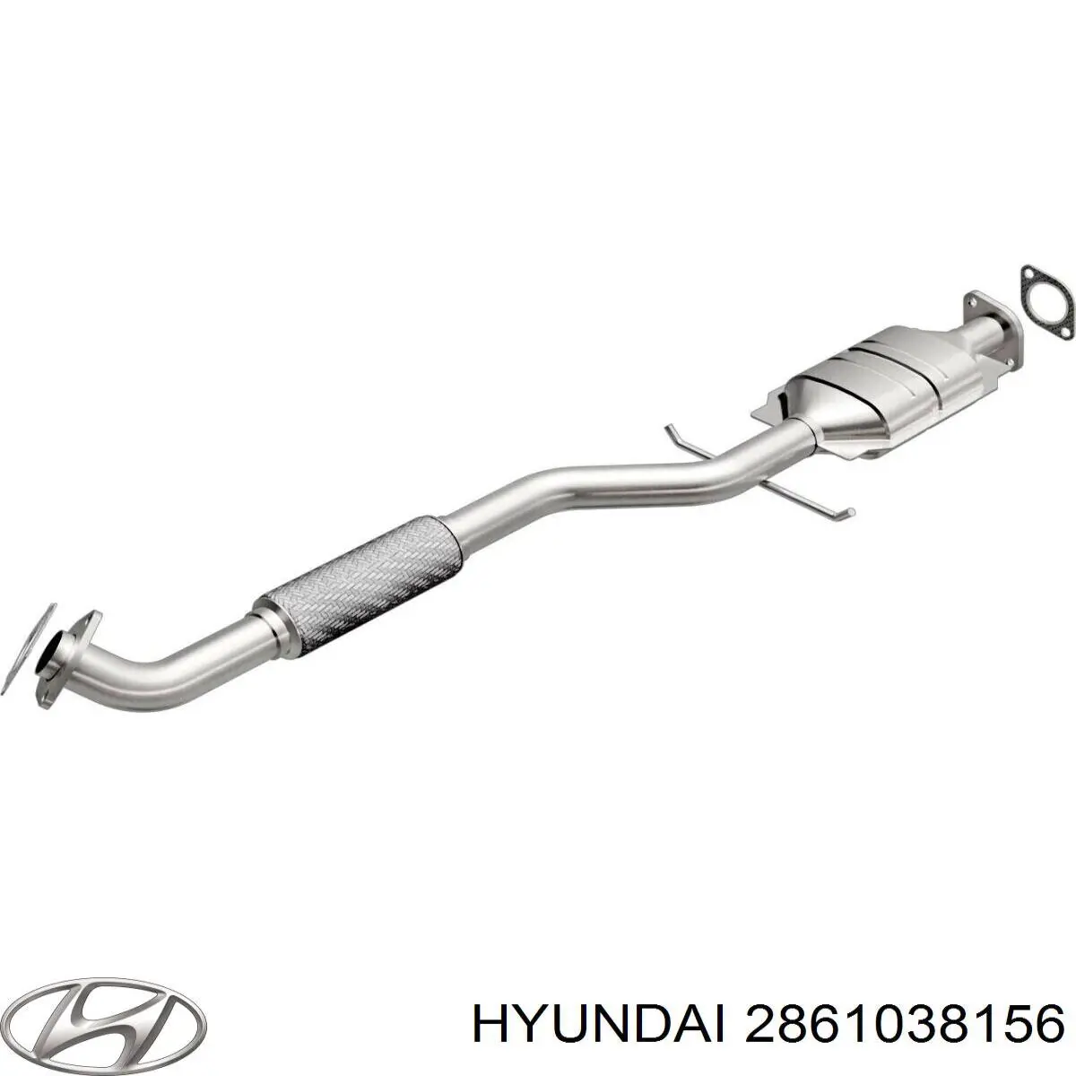 Глушитель, передняя часть на Hyundai Sonata 
