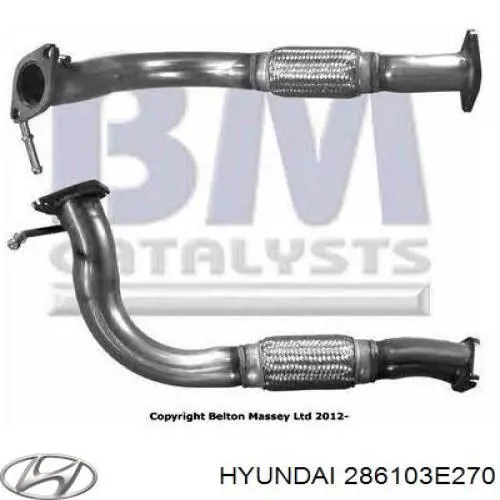 Глушитель, передняя часть Hyundai/Kia 286103E270 цена, от 38.94 USD