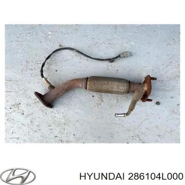 286104L000 Hyundai/Kia глушитель, передняя часть