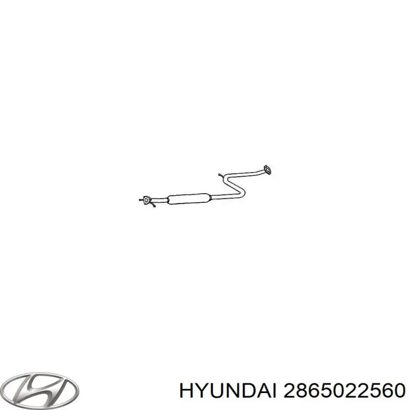 2865022560 Hyundai/Kia Глушитель центральный
