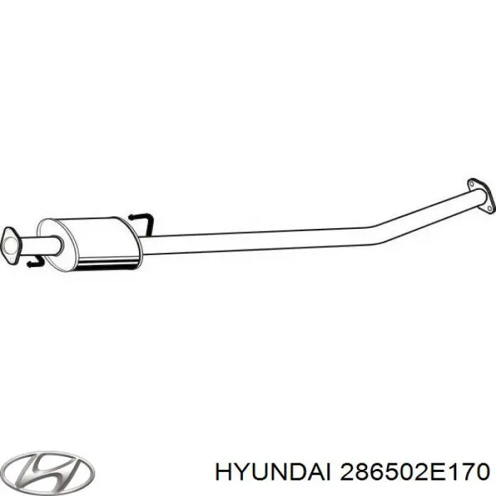 Глушитель, передняя часть Hyundai/Kia 286502E170 цена, от 49.14 USD
