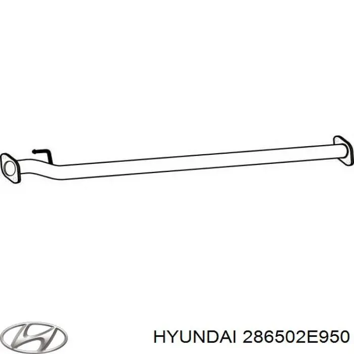 286502E950 Hyundai/Kia Глушитель центральный