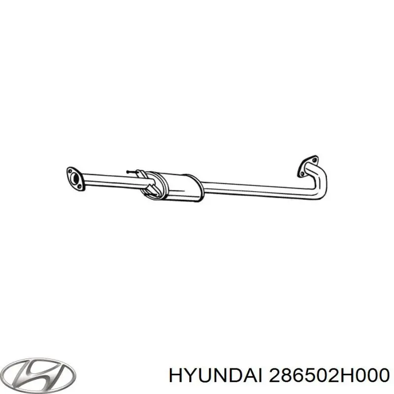Купить 286502H000 Hyundai/Kia Выхлоп центральный