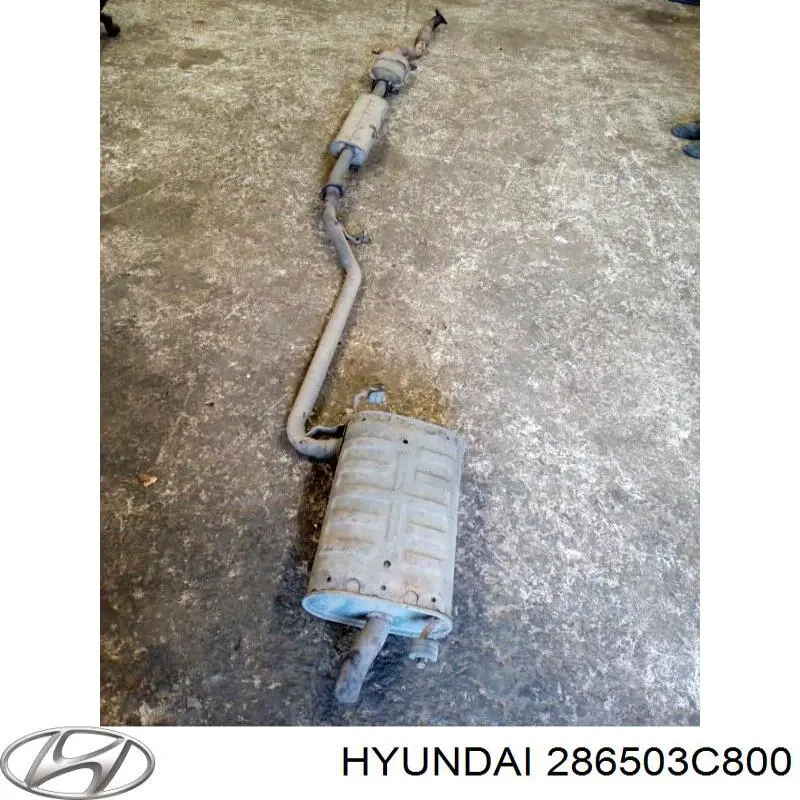 286503C800 Hyundai/Kia silenciador, parte central