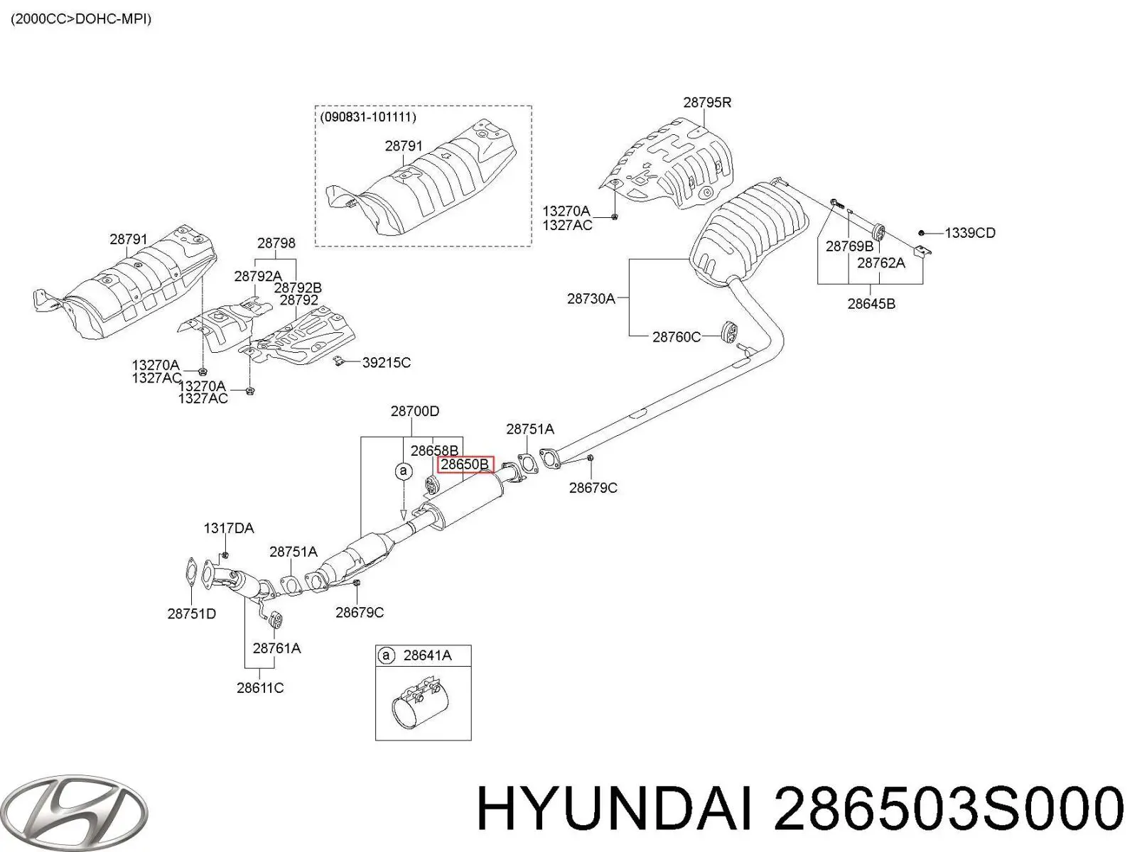  286503S000 Hyundai/Kia