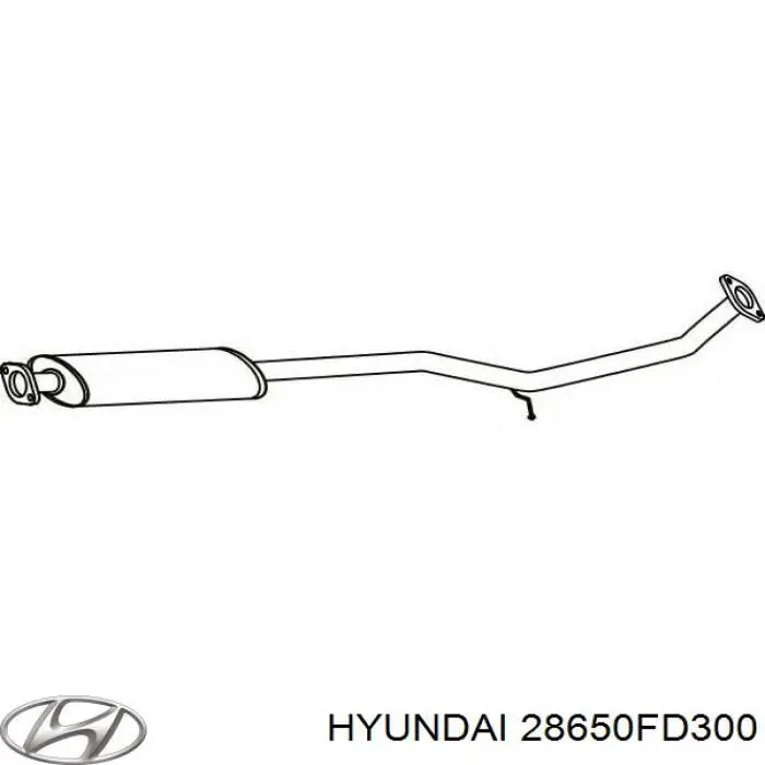 Средний глушитель Asmet 28011