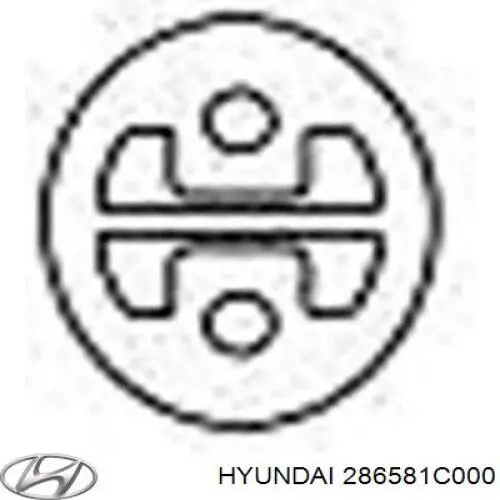 Купить 286581C000 Hyundai/Kia Подвесные подушки глушителя