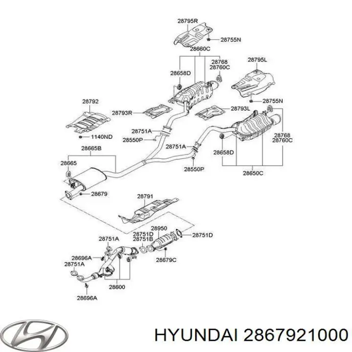 Гайка выпускного коллектора Hyundai/Kia 2867921000 цена, от 1.26 USD
