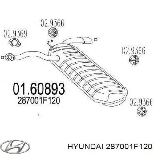  287002E75 Hyundai/Kia