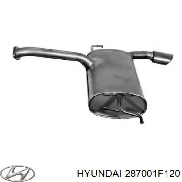 Купить 287001F120 Hyundai/Kia Приёмная труба
