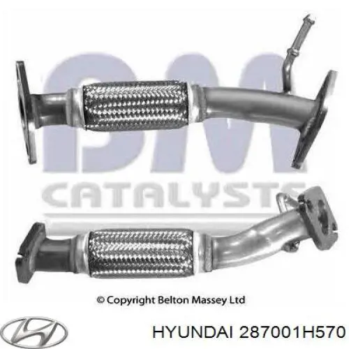 Выхлоп задний Hyundai/Kia 287001H570 цена, от 119.76 USD