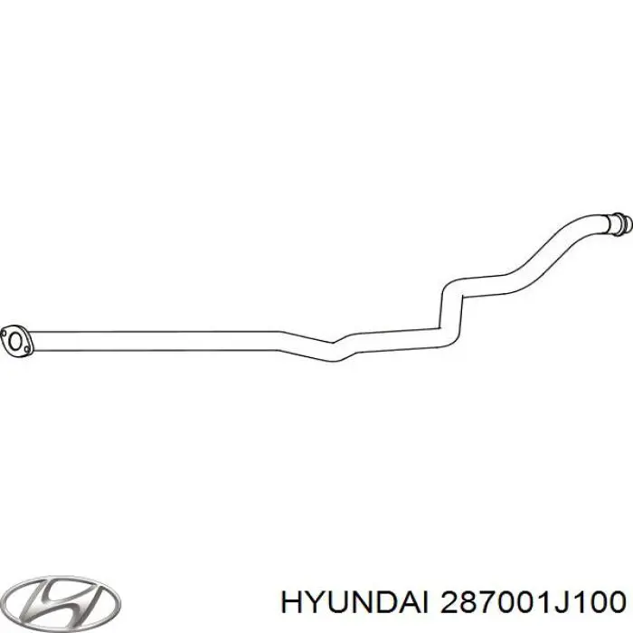 Купить 287001J100 Hyundai/Kia Выхлоп центральный