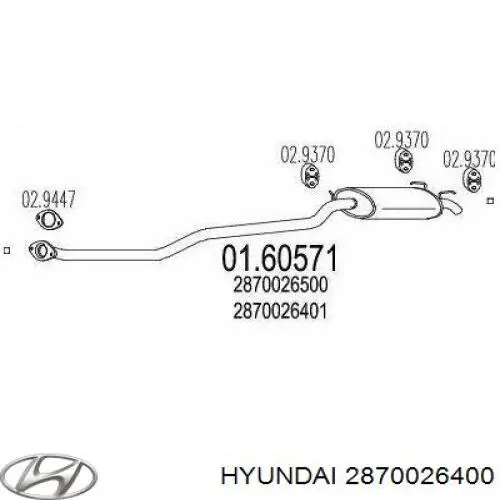  2870026400 Hyundai/Kia