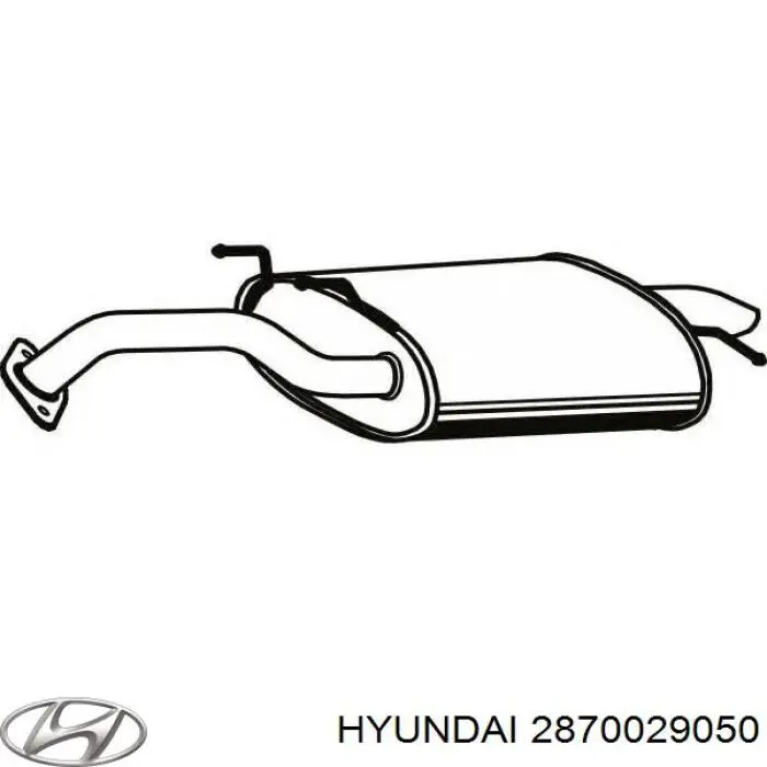  Глушитель задний Hyundai Lantra 2