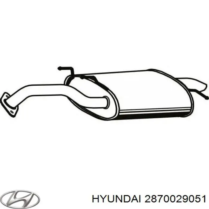 Выхлоп задний Hyundai/Kia 2870029051 цена, от 185.31 USD