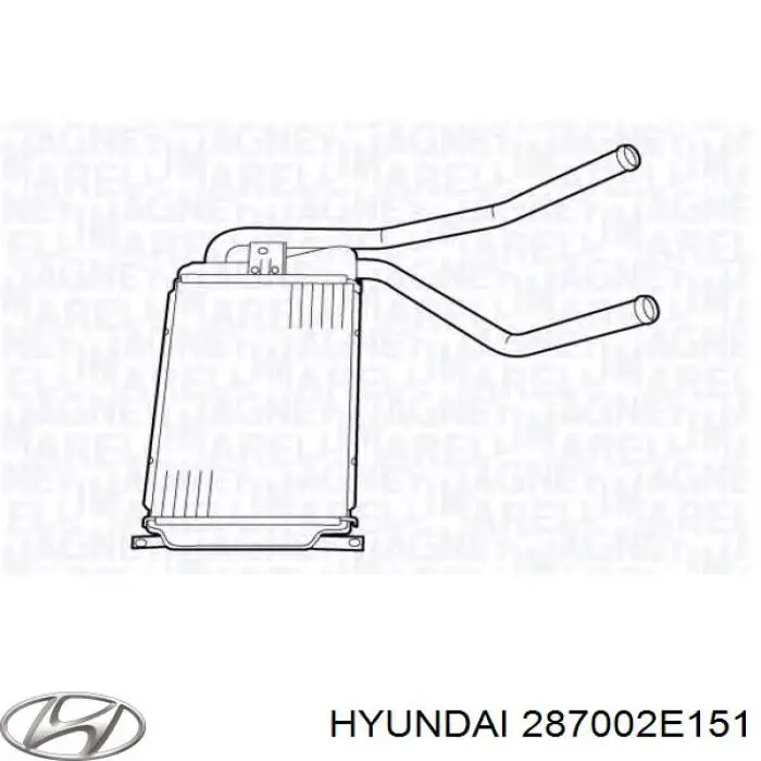Глушитель задний 287002E151 Hyundai/Kia