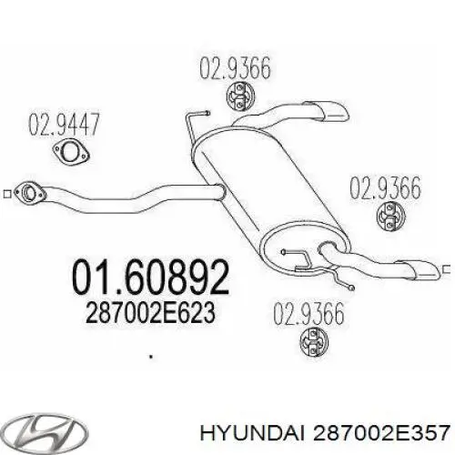  287002E357 Hyundai/Kia