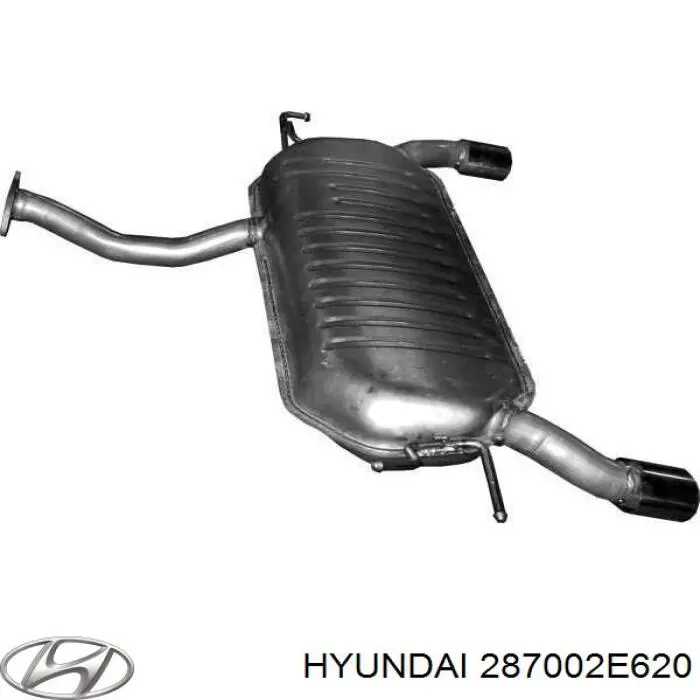 287001F630 Hyundai/Kia глушитель, задняя часть