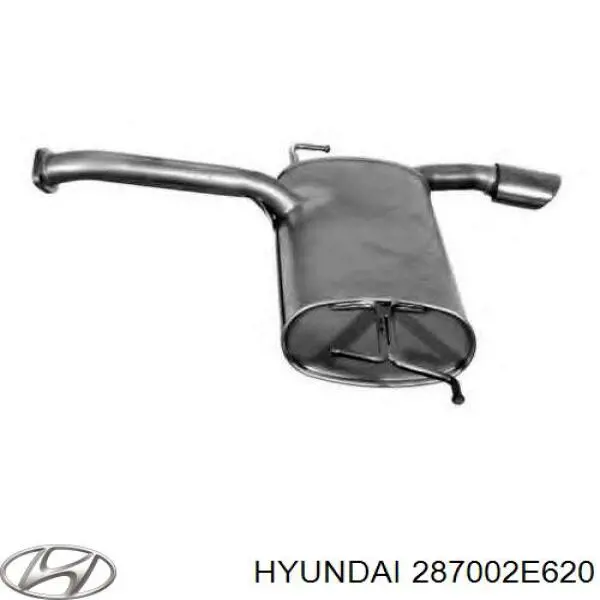 Выхлоп задний Hyundai/Kia 287002E620 цена, от 126.69 USD