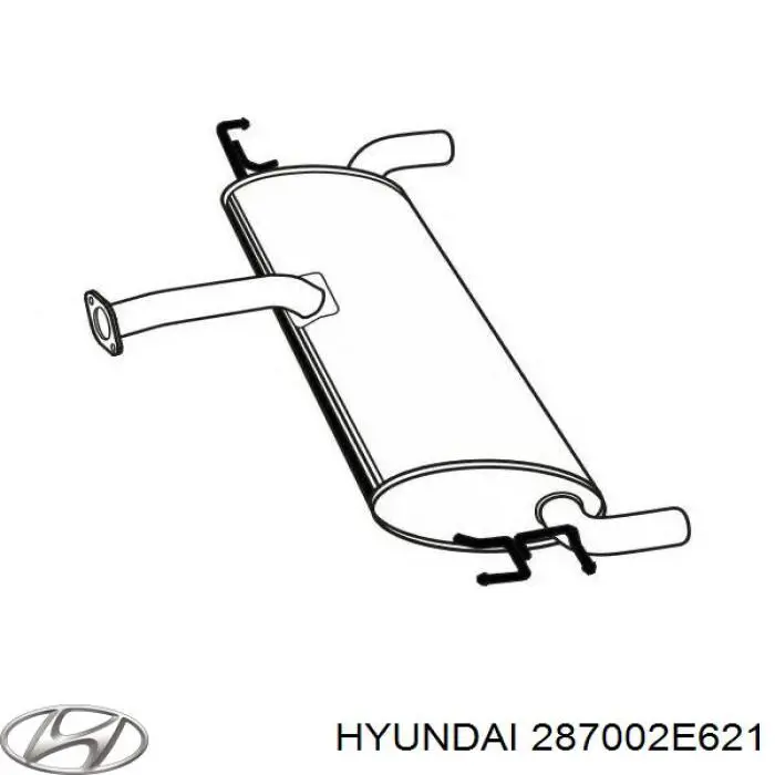 Выхлоп задний Hyundai/Kia 287002E621 цена, от 516.73 USD