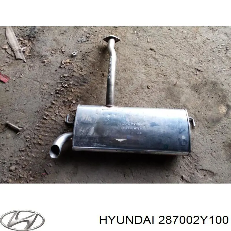 287002Y100 Hyundai/Kia глушитель, задняя часть