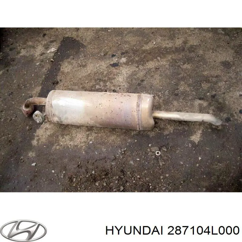 Глушитель, задняя часть на Hyundai SOLARIS SBR11