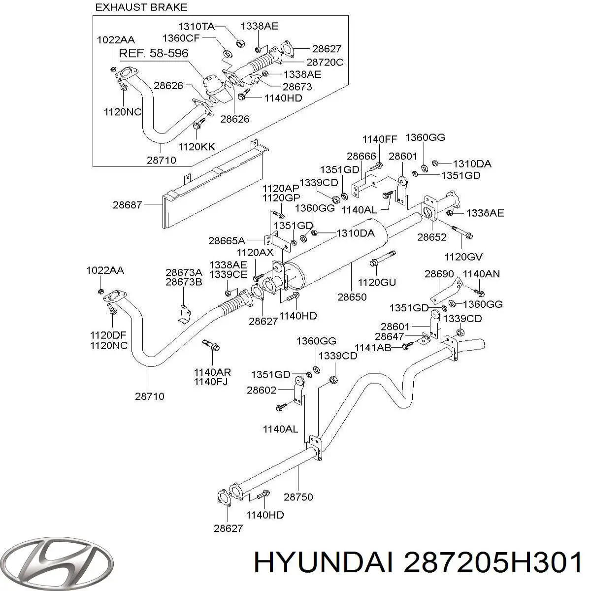 287205H301 Hyundai/Kia 