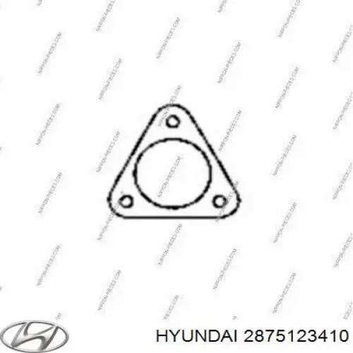 2875123410 Hyundai/Kia прокладка приемной трубы глушителя