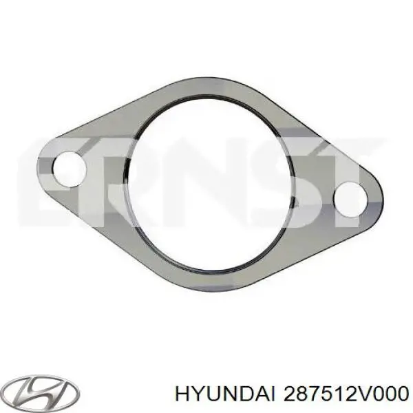 287512V000 Hyundai/Kia прокладка приемной трубы глушителя