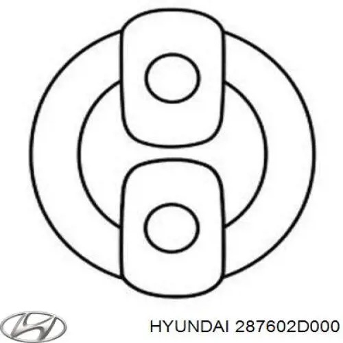 Купить 287602D000 Hyundai/Kia Подвесные подушки глушителя