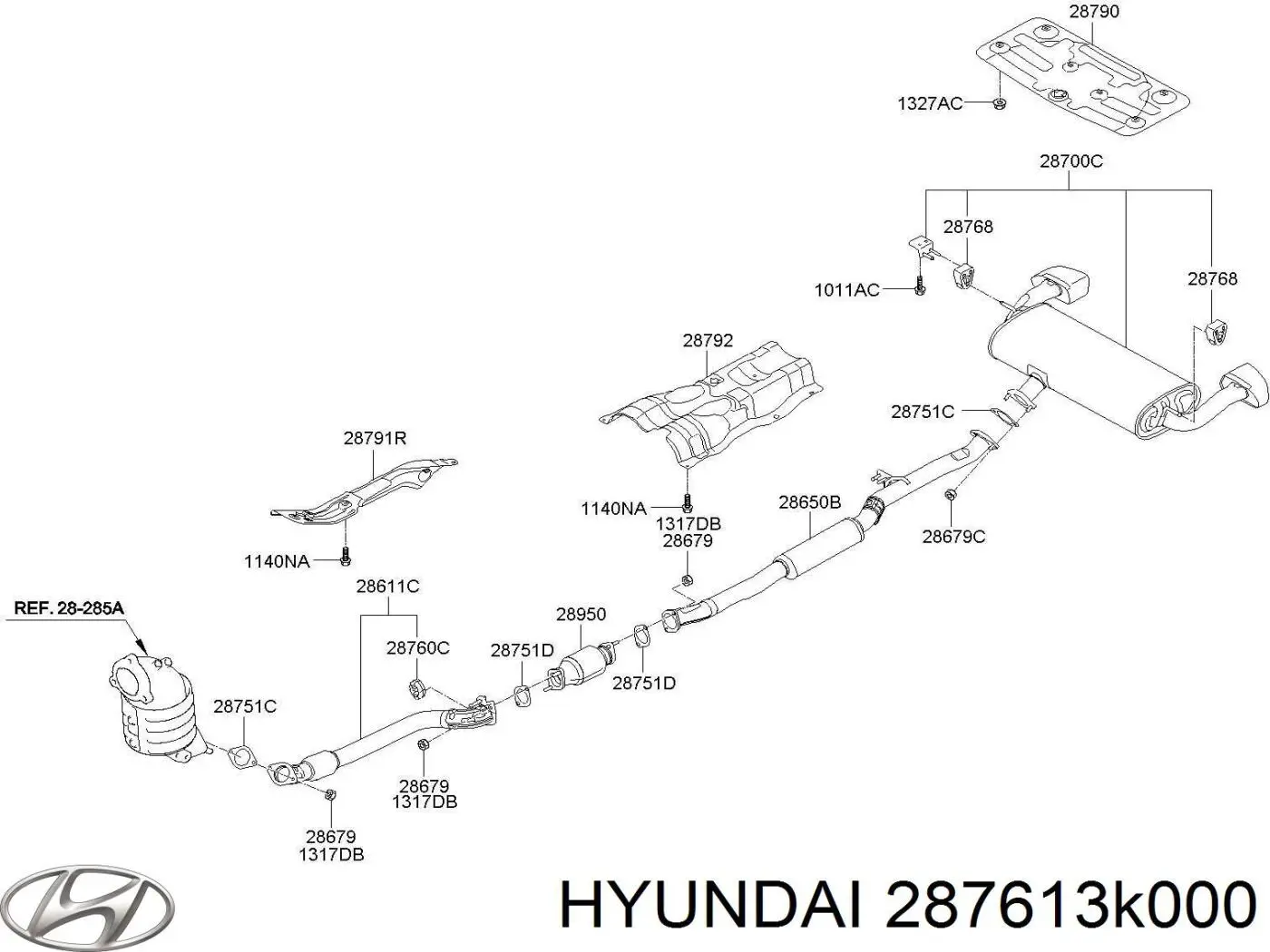  Hyundai/Kia 287613K000 цена, от 3.71 USD
