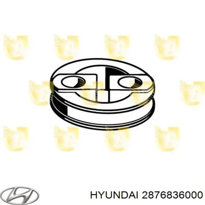 2876836000 Hyundai/Kia coxim de fixação do silenciador